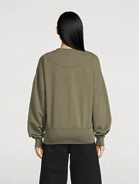 Wrap-Front Sweatshirt