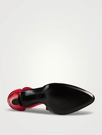 Foliefoliage Patent Leather Ankle-Tie Pumps