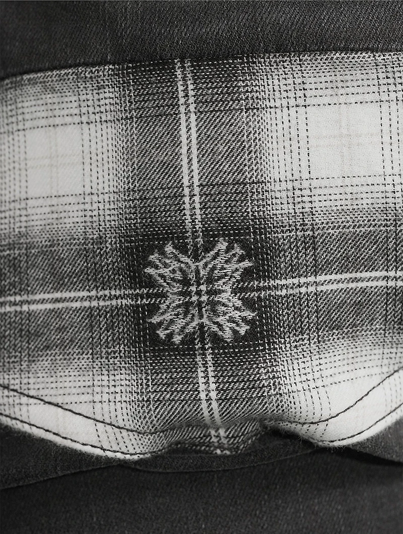 MA Quad Plaid MX1 Slim-Fit Jeans