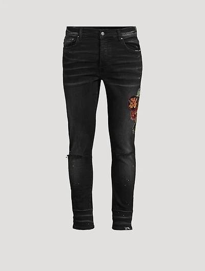 Vintage Patch Skinny Jeans