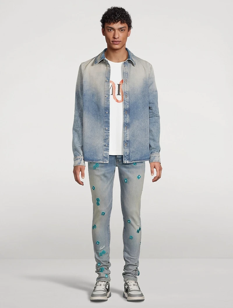 AMIRI Dice Skinny Jeans