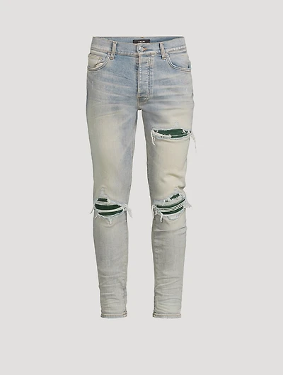 MX1 Suede Repaired Skinny Jeans