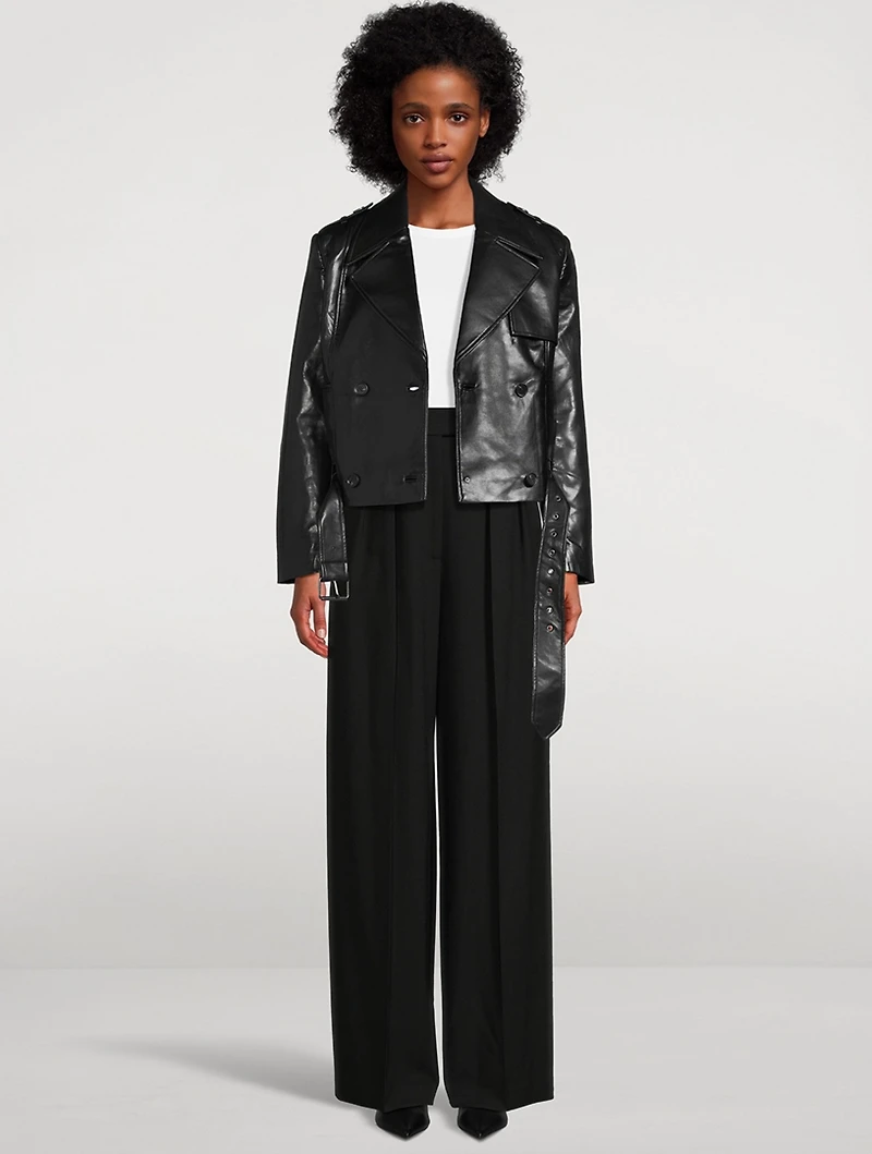 Greer Recycled Leather Moto Jacket