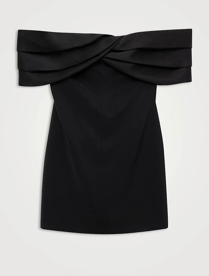 Fleur Off-The-Shoulder Stretch Mini Dress