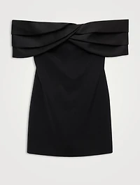 Fleur Off-The-Shoulder Stretch Mini Dress