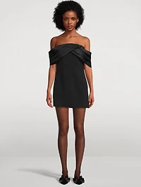 Fleur Off-The-Shoulder Stretch Mini Dress