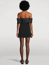 Fleur Off-The-Shoulder Stretch Mini Dress