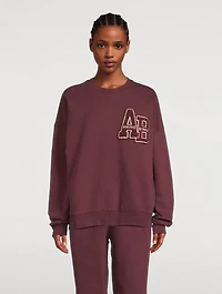 Miles Oversized Letterman Logo Sweatshirt