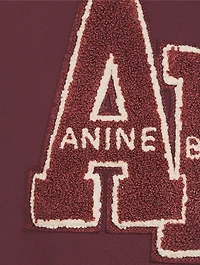 Miles Oversized Letterman Logo Sweatshirt