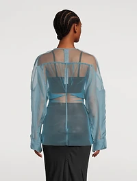 Hollywood Collage Tulle Blouse