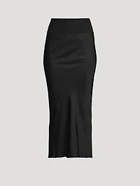 Porterville Bias Crêpe Midi Skirt