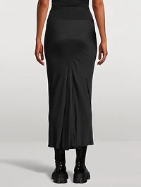 Porterville Bias Crêpe Midi Skirt