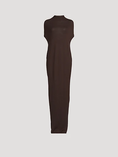 Crater Wool Maxi Dress