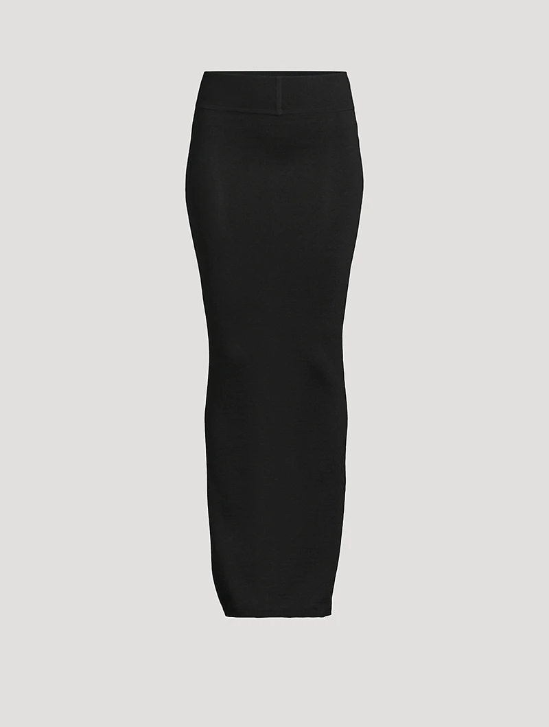 Pillar Wool Maxi Skirt