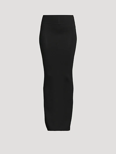 Pillar Wool Maxi Skirt