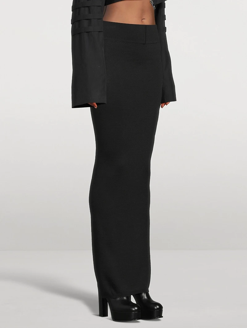 Pillar Wool Maxi Skirt