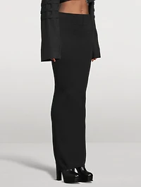 Pillar Wool Maxi Skirt