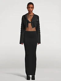 Pillar Wool Maxi Skirt