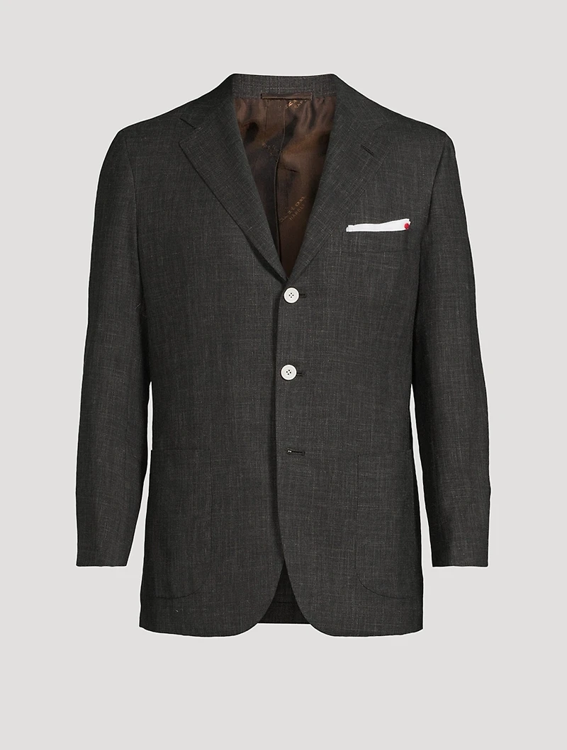 Wool, Silk, And Linen Jacket