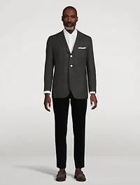 Wool, Silk, And Linen Jacket