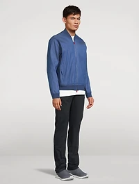 Stretch Cotton Bomber Jacket