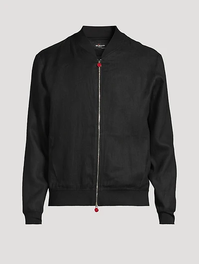 Linen Bomber Jacket