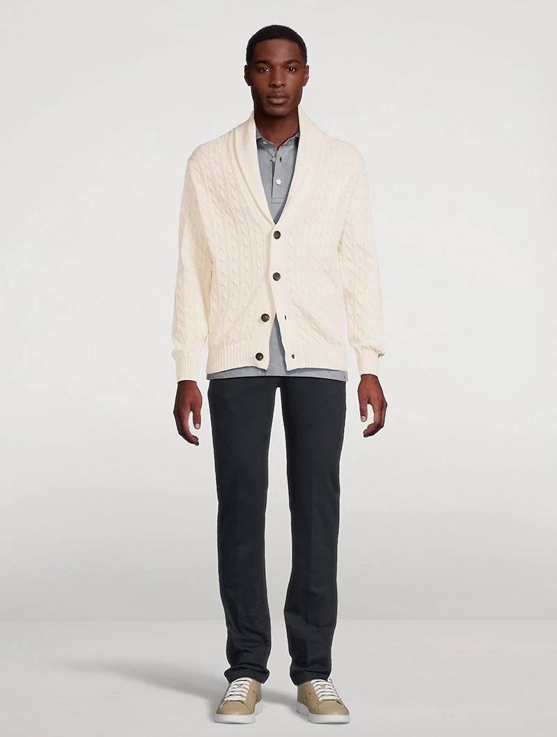 Cable-Knit Cardigan
