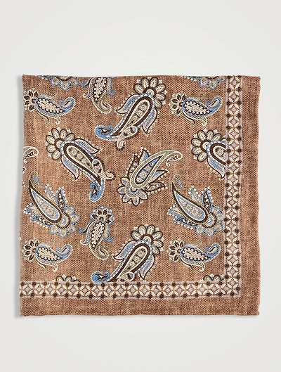 Paisley Patterned Pocket Square