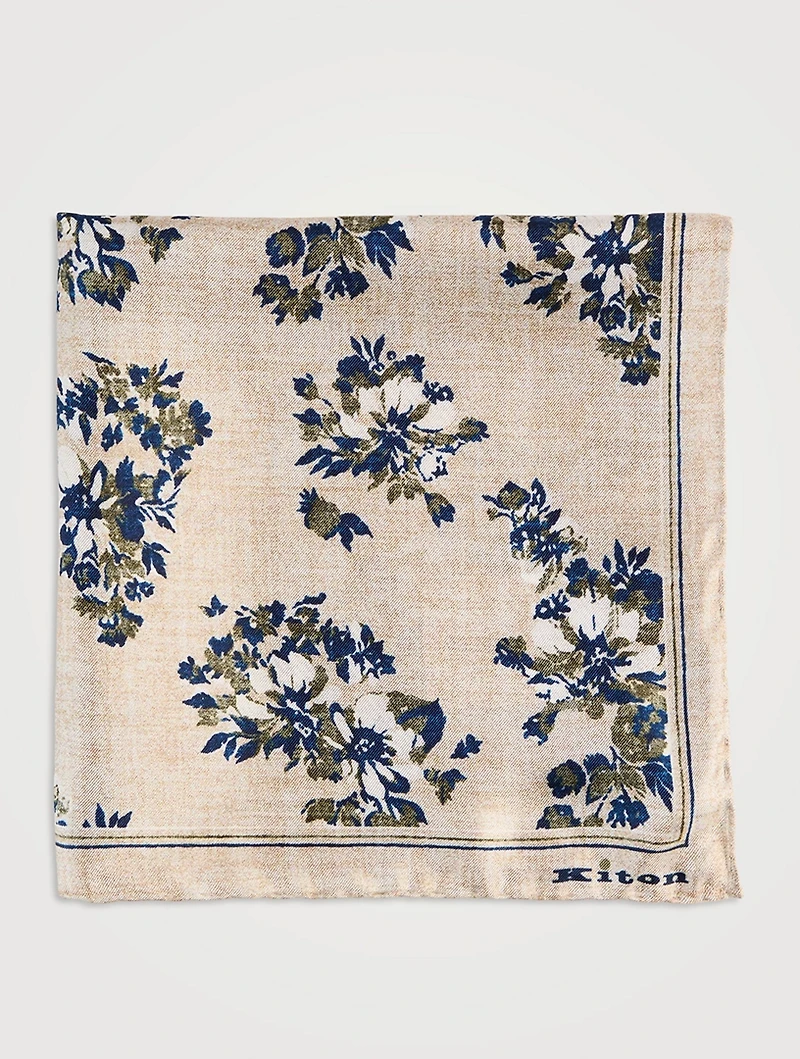 Floral Printed Pocket Square