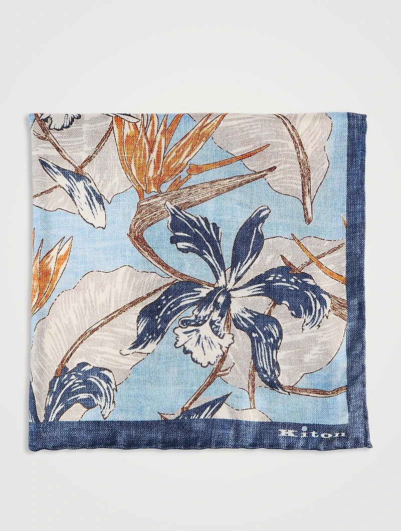 Floral Printed Pocket Square
