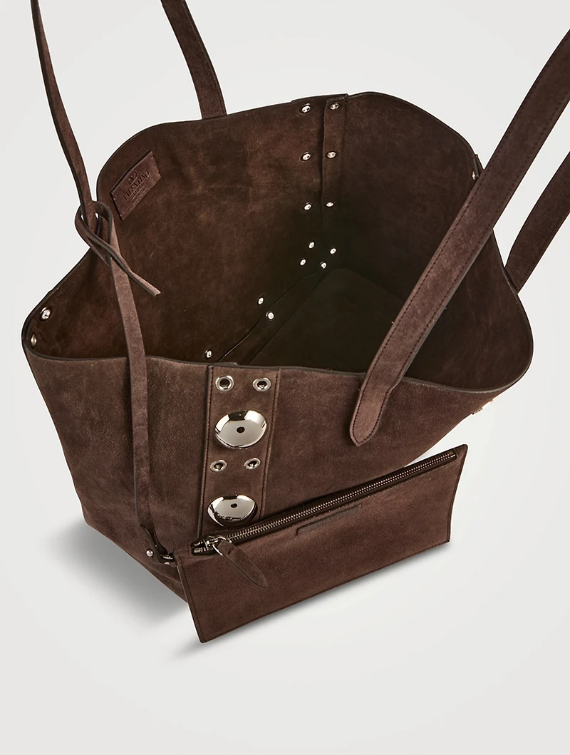 Medium Nellcôte Embellished Suede Tote Bag