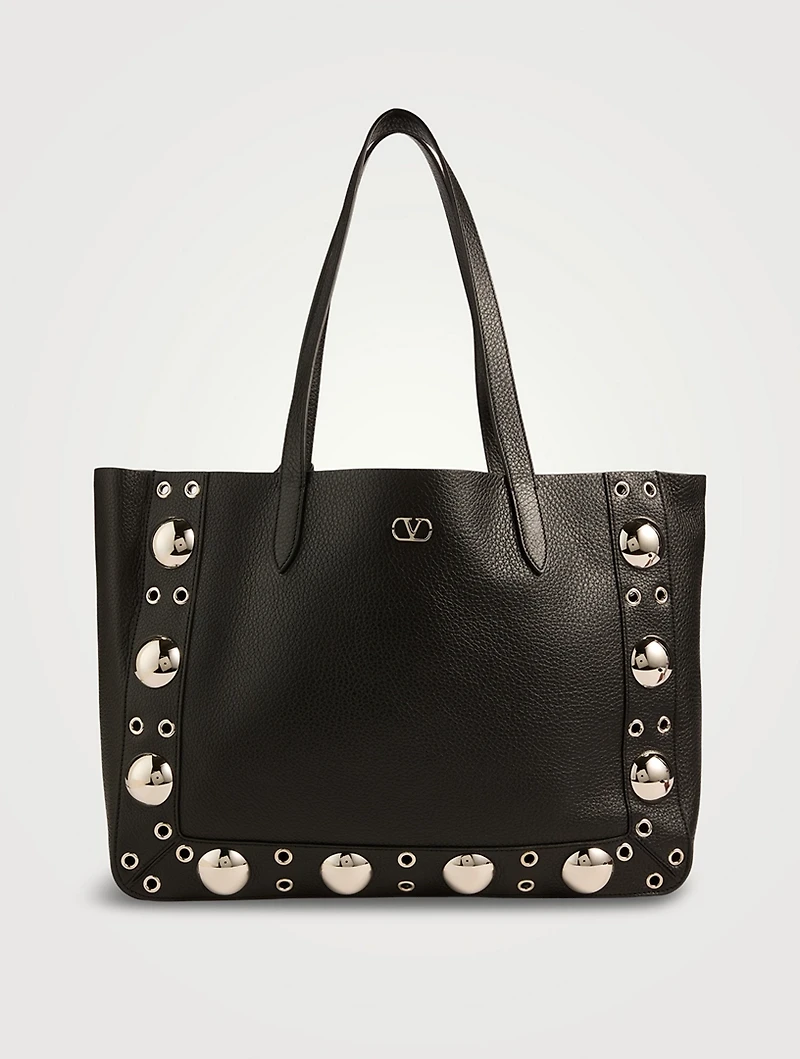Medium Nellcôte Embellished Leather Tote Bag