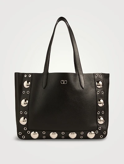 Medium Nellcôte Embellished Leather Tote Bag