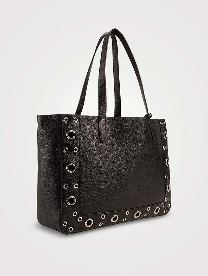 Medium Nellcôte Embellished Leather Tote Bag