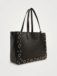 Medium Nellcôte Embellished Leather Tote Bag