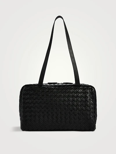Astra Woven Leather Bowling Bag