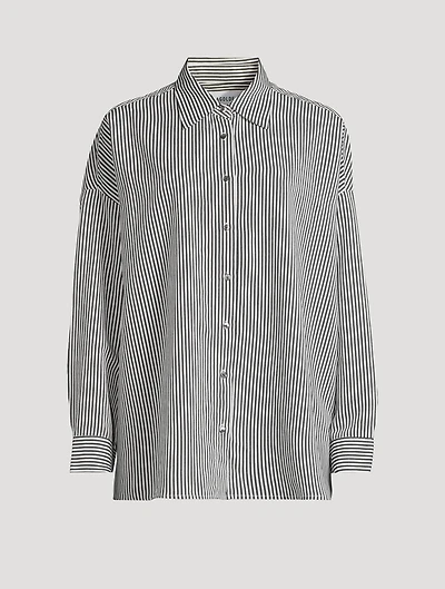 Roux Poplin Shirt Stripe Print