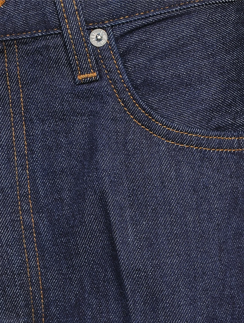 Nolan Wide-Leg Denim Shorts