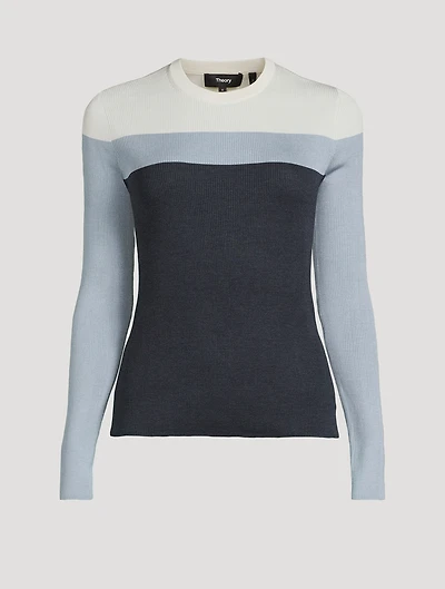 Colourblock Silk Sweater