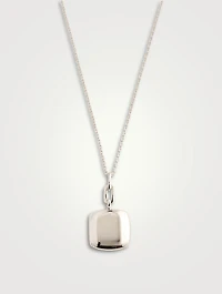 Viv Silver Square Locket Necklace