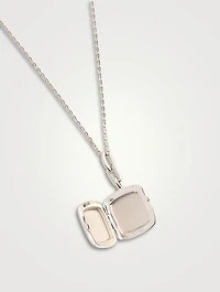 Viv Silver Square Locket Necklace