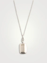Slim Britt Silver Locket Necklace