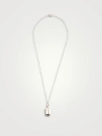 Slim Britt Silver Locket Necklace