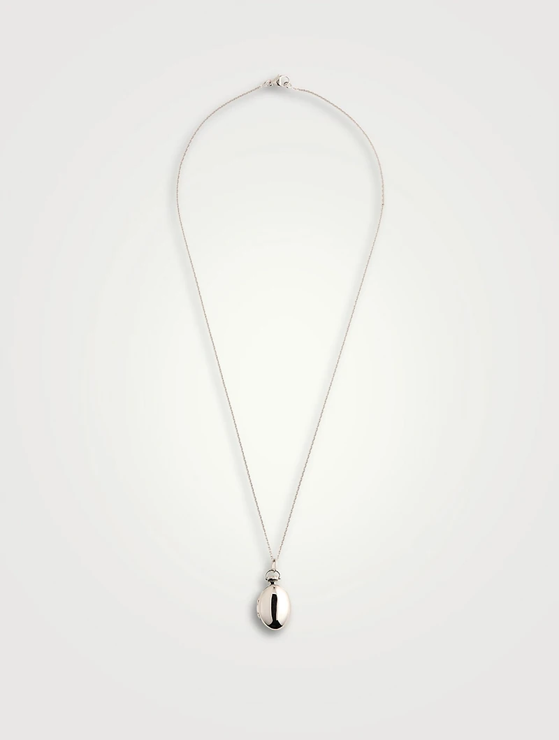 Petite Anna Silver Locket Necklace