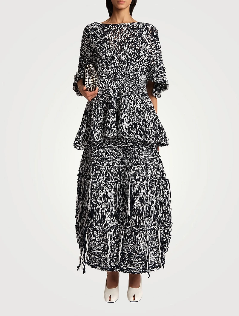 Inna Woven Midi Skirt