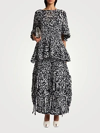 Inna Woven Midi Skirt