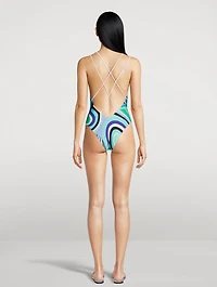 One-Piece Swimsuit Iride Print