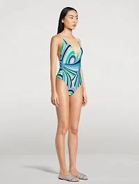 One-Piece Swimsuit Iride Print