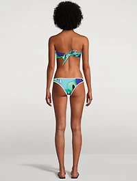 Printed Bandeau Bikini Top