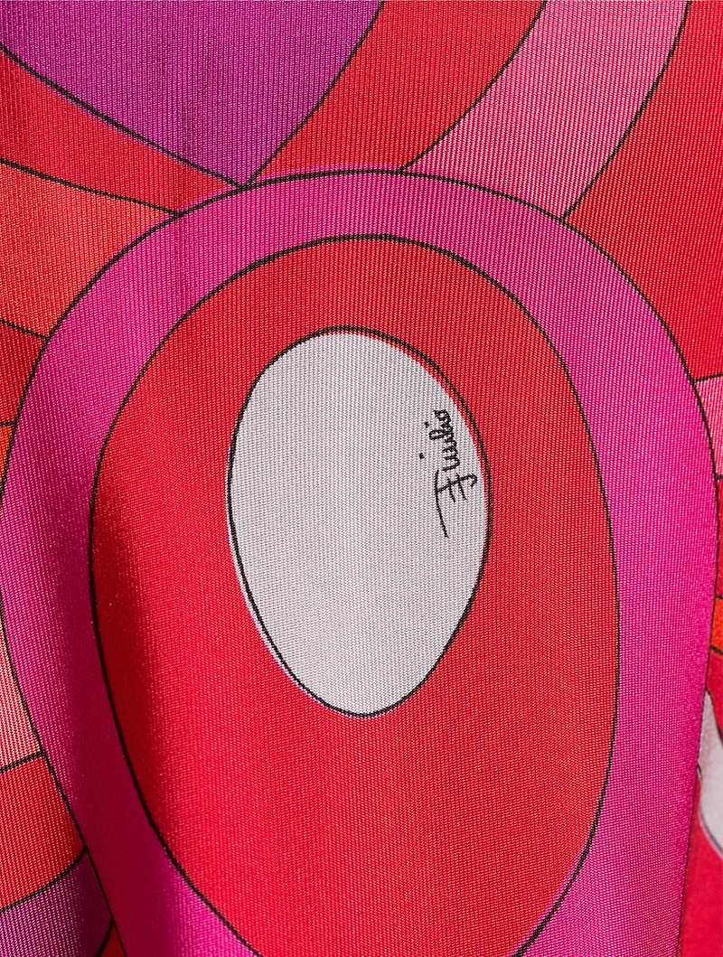 Silk Twill Skirt Marmo Print